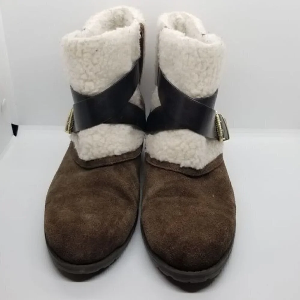 Charles by Charles David brown and cream Jen ankle boots US 9